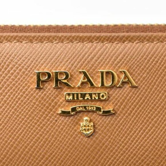 Prada Wallet Long Wallet 1 M0506 Saffiano Metal Shape Pressed Leather - Picture 3 of 10